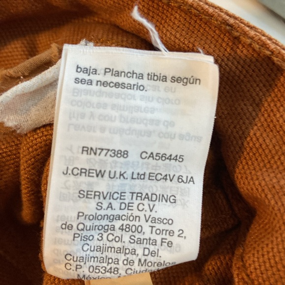 Madewell Warm Coffee Emmett High-rise Cropped Wide Leg Utility Casual Jeans 3342 - Picture 10 of 10